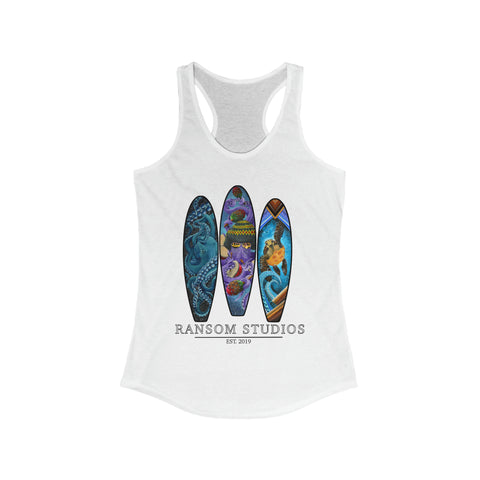 Women's Racerback Tank (White)