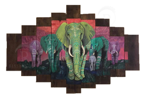 Elephant Tribe - ORIGINAL PAINTING
