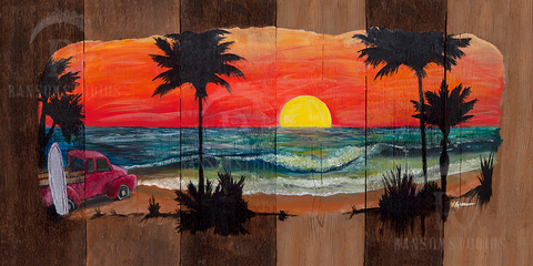 Sunset Surf - Giclée Print