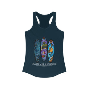 Women's Racerback Tank (Navy)